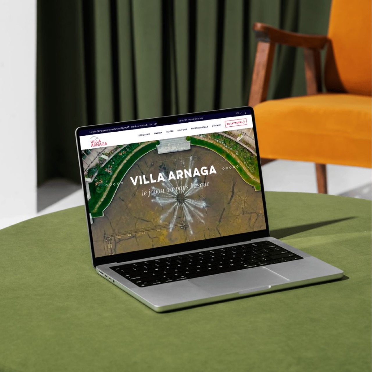 Musée Arnaga — Webgunearen sorkuntza