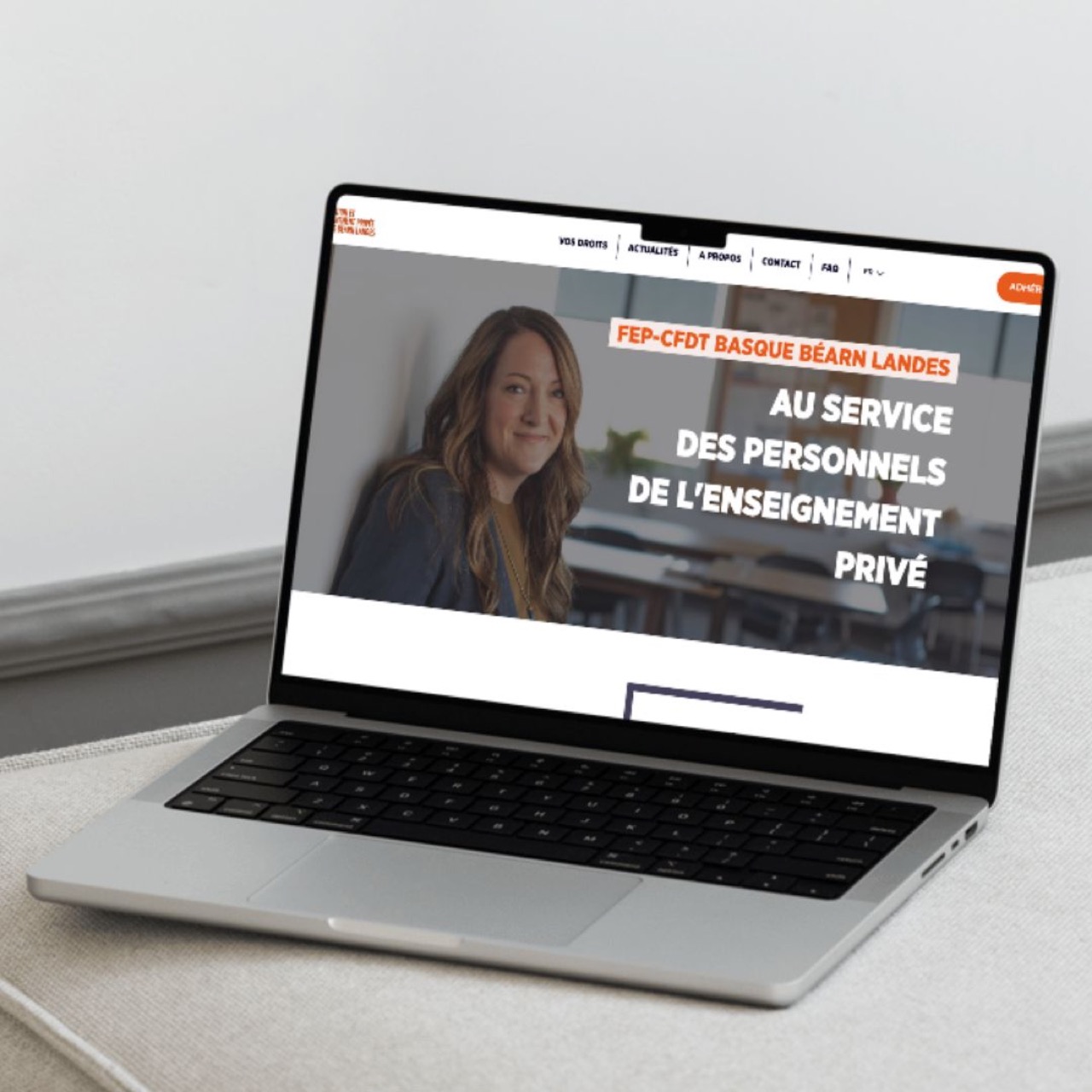 FEP-CFDT Pays Basque — Webgunearen sorkuntza